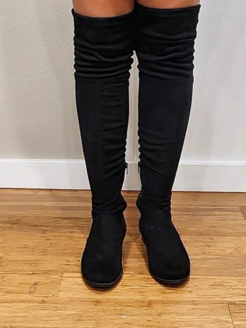 Black Over-the-Knee Boots Like New